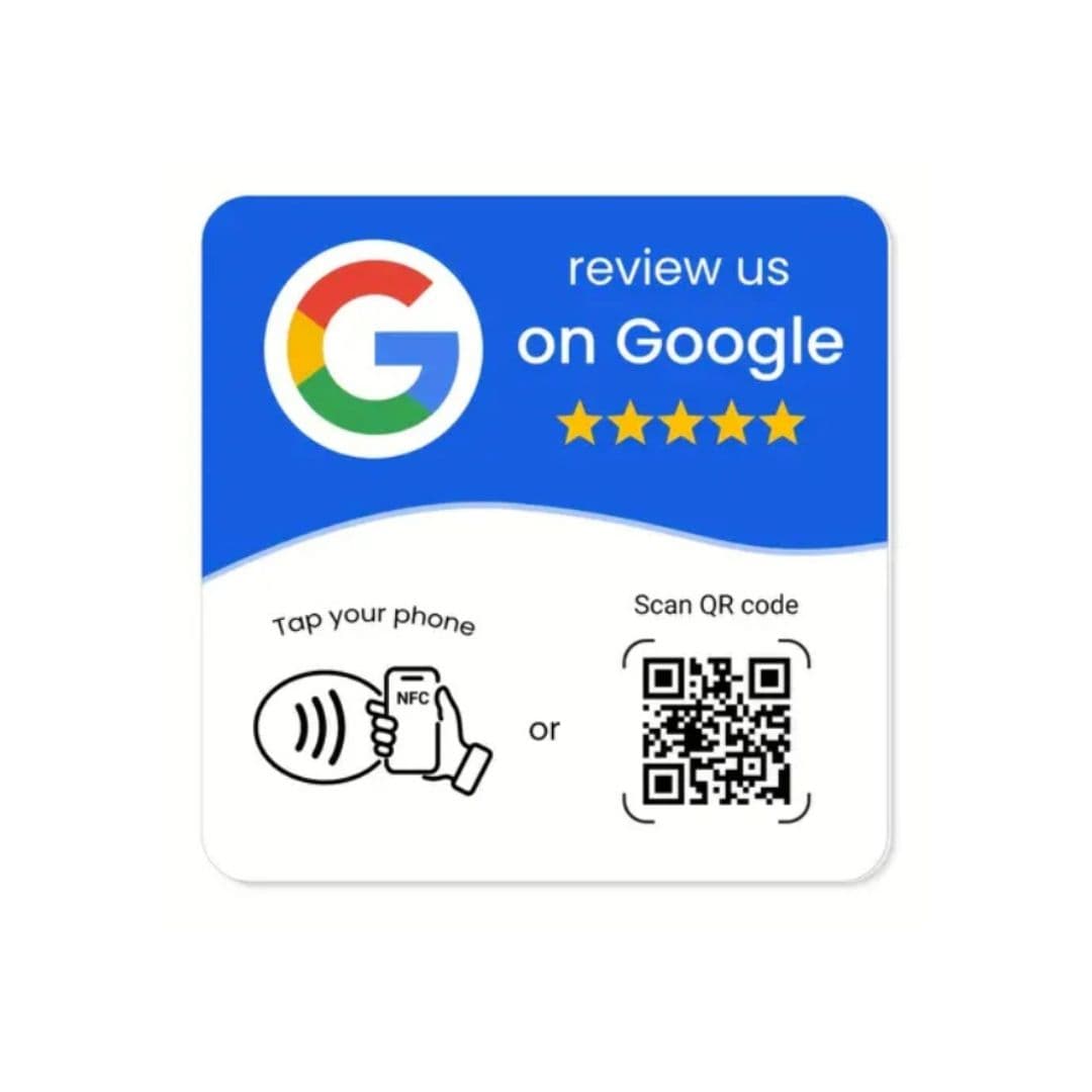 NFC Google Review Wall Plaque